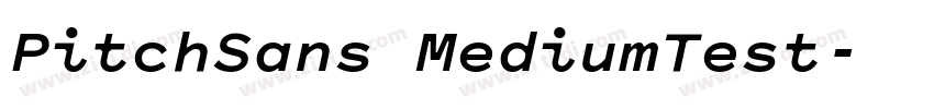PitchSans MediumTest字体转换